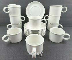 10 Midwinter Stonehenge White Cups Saucers Set Vintage Coffee Cups England Lot
