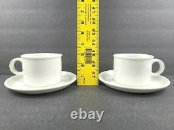 10 Midwinter Stonehenge White Cups Saucers Set Vintage Coffee Cups England Lot