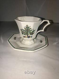 13 Nikko CHRISTMASTIME Footed TEA Coffee Cup & Saucer Set Classic Collection