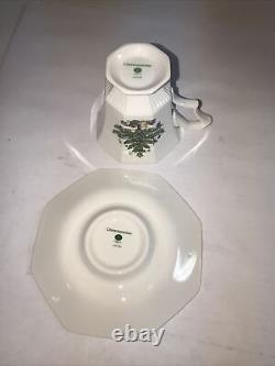 13 Nikko CHRISTMASTIME Footed TEA Coffee Cup & Saucer Set Classic Collection