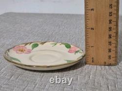 13 Piece Vtg Franciscan Desert Rose Demitasse Coffee Cups Milk Jug Roses Floral