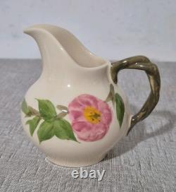 13 Piece Vtg Franciscan Desert Rose Demitasse Coffee Cups Milk Jug Roses Floral