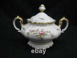 17 Pc. Coffee Set ROSENTHAL Pompadour Roses Gold Band Never Used, Mint Germany