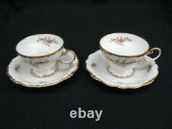17 Pc. Coffee Set ROSENTHAL Pompadour Roses Gold Band Never Used, Mint Germany
