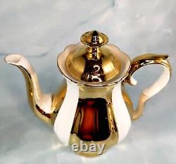 17 pc. STUNNING MZ Moritz Zdekauer Vintage 1922-1945 GILDED GOLD Tea Coffee SET