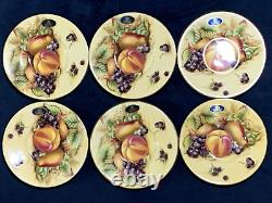 18pcs Vintage John Aynsley Orchard Gold Fruit Centre Part Coffee Service for 6
