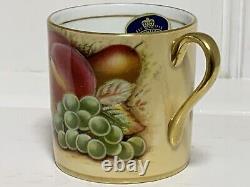 18pcs Vintage John Aynsley Orchard Gold Fruit Centre Part Coffee Service for 6