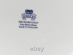 18pcs Vintage John Aynsley Orchard Gold Fruit Centre Part Coffee Service for 6