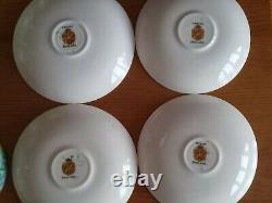 1930s Empire LILAC TIME Porcelain Coffee Set (11 pieces) Chintz Demitasse