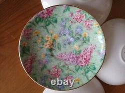 1930s Empire LILAC TIME Porcelain Coffee Set (11 pieces) Chintz Demitasse