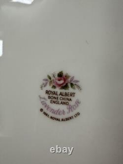 1961 Vintage Royal Albert Lavender Rose 54 Piece Dinner, Coffee & Tea Set