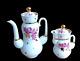 1970's Vintage Ussr Russian Lfz Lomonosov Porcelain Coffee Tea Pot Set Spring