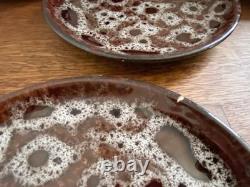 1970s Kernewek Pottery Ltd Goonhaven Cornwall Honeycomb Pottery Coffee Set