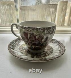 29 PC Vintage Heritage Hall Ironstone Multicolor Collectible Dinner Coffee Set