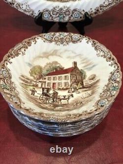 29 PC Vintage Heritage Hall Ironstone Multicolor Collectible Dinner Coffee Set