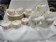 31 Pcs Delicate Vintage Tea / Coffee Set Various Pink Flowers 9200 Gb Clyde