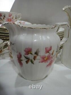 31 pcs Delicate Vintage Tea / coffee set Various pink flowers 9200 GB Clyde