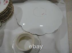 31 pcs Delicate Vintage Tea / coffee set Various pink flowers 9200 GB Clyde