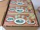 3 Sets Factory Boxes Vtg Currier & Ives Royal China Coffee Saucer 9 Piece Cake