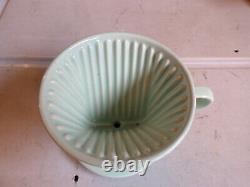 3-er Set Melitta 101-er Coffee Filter/White, Mint Green, Yellow-Vintage