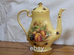 46pcs Vintage Aynsley Orchard Gold Fruit Centre Tea Coffee & Dinner Service