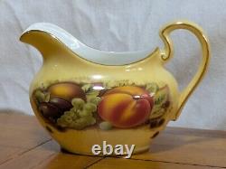 46pcs Vintage Aynsley Orchard Gold Fruit Centre Tea Coffee & Dinner Service