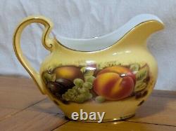 46pcs Vintage Aynsley Orchard Gold Fruit Centre Tea Coffee & Dinner Service