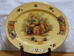 46pcs Vintage Aynsley Orchard Gold Fruit Centre Tea Coffee & Dinner Service