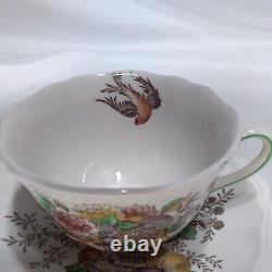 4 Vintage Royal Doulton Cup And Saucer Hampshire D-6141 Scarce