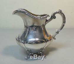 5-pc Reed & Barton Vintage Sterling Silver Georgian Rose Coffee / Tea Set