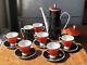 6 Vintage 1980 S Freiberger Porzellan Coffee Cups Set Made In Gdr