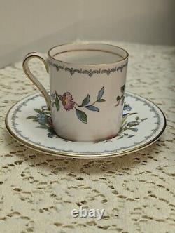 6 Vintage Aynsley Pembroke Demitasse Sets in Original Box 6 cups 6 saucers
