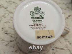 6 Vintage Aynsley Pembroke Demitasse Sets in Original Box 6 cups 6 saucers