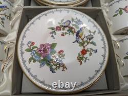 6 Vintage Aynsley Pembroke Demitasse Sets in Original Box 6 cups 6 saucers