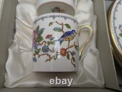 6 Vintage Aynsley Pembroke Demitasse Sets in Original Box 6 cups 6 saucers