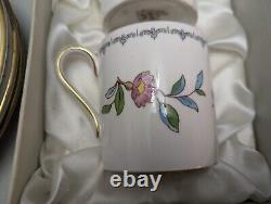 6 Vintage Aynsley Pembroke Demitasse Sets in Original Box 6 cups 6 saucers