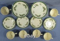 6 Vintage Spode S3324 Christmas Tree Coffee/tea Cups & Saucers Set Lot England