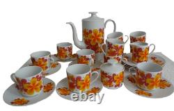 70s pattern Vintage Coffee Tea Set Bavaria Seltmann Weiden bundle of 24