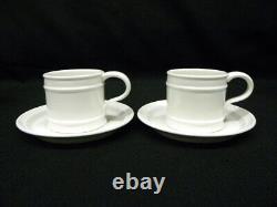 8 Portmeirion Meridian White Mug/Cup and Saucer Sets Susan Williams-Ellis