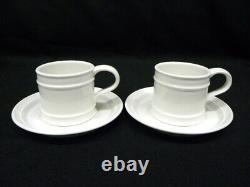 8 Portmeirion Meridian White Mug/Cup and Saucer Sets Susan Williams-Ellis