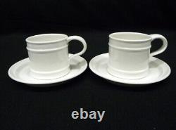 8 Portmeirion Meridian White Mug/Cup and Saucer Sets Susan Williams-Ellis