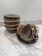8x Vintage Rorstrand Set Annika 1970's Bowls, Saucers And Cups Retro Sweden