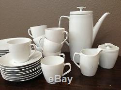 ANTIQUE Vtg RARE 27 SCHONWALD GERMANY White Dishes FINE CHINA Tea Coffee Set Old
