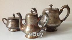 ART KRUPP BERNDORF Art Nouveau original Alpacca coffee set, vintage 1898