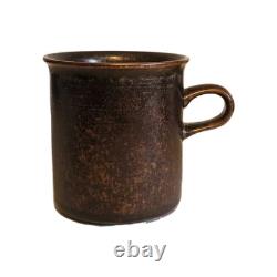 A Vintage Arabia Finland Ruska Ulla Procope Coffee Set with Six Cup and Saucers