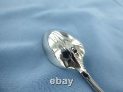 A Vintage Set Of Nine Sterling Silver O/e Rat Tail Coffee Spoons, Sheffield 1937