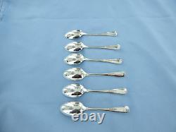 A Vintage Set Of Six Sterling Silver Old English Coffee Spoons, Sheffield 1917