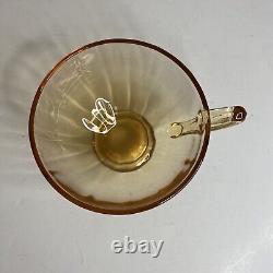 Amber Tea / Coffee Set Depression Glass Vintage Serving for 12/ 2 C/S Sets