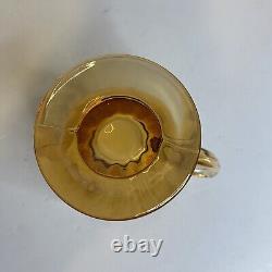 Amber Tea / Coffee Set Depression Glass Vintage Serving for 12/ 2 C/S Sets