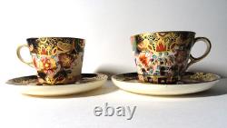 Antique Copeland Spode D7911 Imari Coffee Pot Sugar Milk Cups Set For 2